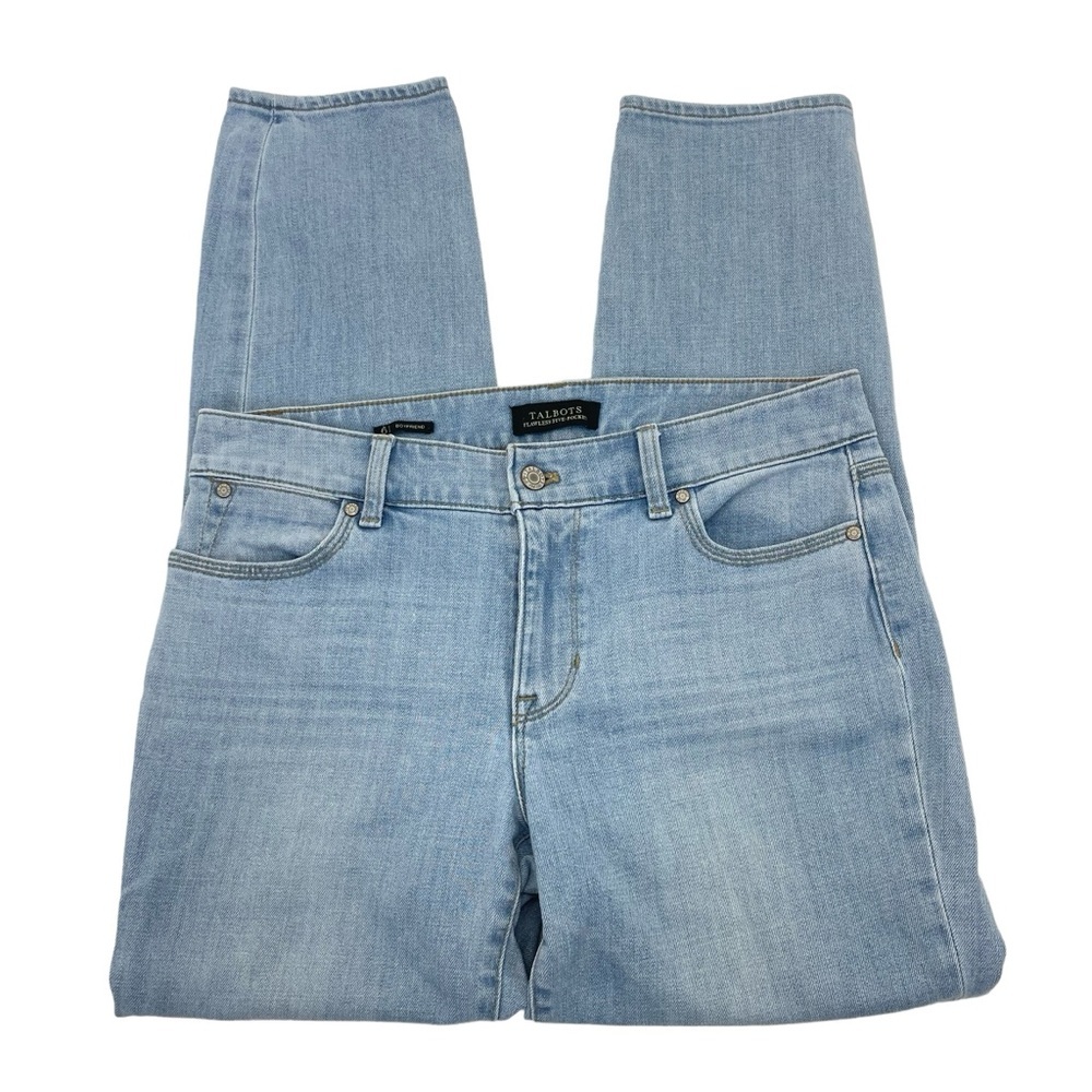 Talbots Boyfriend Jeans 6 Blue - Picture 3 of 15